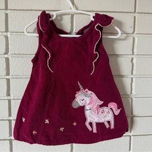 Baby Girl Purple Unicorn Dress